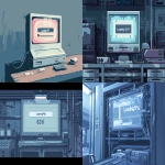 **2D screenshot of an early-2000s computer interface showing a website loading bar shaped exactly like a human colon, chunky rectangular layout, grey and light-blue color palette, pixelated text reading "Loading…" above the bar, progress stuck at 63%, flickering pixels and digital artifacts, slight CRT scanline texture, nostalgic Windows XP-era web aesthetic, flat design, low-res glow --ar 16:9 --v 6.0 --raw** - <@1138484847065698314> (fast)
-# Create, explore, and organize on [midjourney.com](<https://midjourney.com/imagine?from_discord=1>)