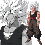 **Original anime character, fully colored in vivid anime palette, hand-drawn anime style, thick bold outlines, clean cel-shading, visible sketch lines for clarity, crosshatching on fabric folds and anatomy beneath clothing. Clear line art showing every feature without clutter, balanced composition emphasizing face and body. Multiple perspective options: (frontal heroic close-up of face and torso squared to the viewer) OR (three-quarter dynamic angle showing jawline depth, clothing folds, and stance) OR (low-angle upward shot emphasizing size and power) OR (high-angle downward shot showcasing form and clothing detail) OR (side profile close-up with sharp silhouette, flowing clothing, and defined expression). Ultra-detailed full-color anime artwork, uncluttered background, composition focused entirely on the character’s clothing, form, and presence. --niji 6 --raw** - Image #2 <@266429059049848832>