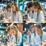 **Ultra-realistic photo, crisp focus, high resolution, no distortion. Small team of teenagers aged 15-17 in a bright lab or clinic simulation: one at the microscope, another reading vitals from a training mannequin, others taking notes and discussing. Soft window light, gentle bokeh, clean white surfaces with teal/blue accents. Editorial style, realistic skin and hand details, tidy environment, no logos or brands. --ar 3:2 --quality 2 --s 250 --raw** - <@1108853965199769681> (fast)
-# Create, explore, and organize on [midjourney.com](<https://midjourney.com/imagine?from_discord=1>)