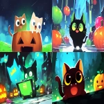 **pumpkincatclaymation inktober --chaos 20 --ar 16:9 --profile jxedwsk --niji 6 --sref 1986543840** - <@937851746712186921> (relaxed)