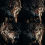 **aggressive wolf with intimidating eyes showing his teeth, dramatically lit , hyper realistic qualities, unreal engine,** - Variations (Strong) by <@973572765686829076> (fast, stealth)
-# Create, explore, and organize on [midjourney.com](<https://midjourney.com/imagine?from_discord=1>)