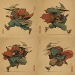**male goliath monk, wearing a cloak and wizard hat, running, in old japanese art style** - Variations (Strong) by <@324026080451100683> (fast)
-# Create, explore, and organize on [midjourney.com](<https://midjourney.com/imagine?from_discord=1>)