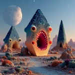 **alien chorus on the opalized wood planet --oref <https://s.mj.run/D199OLhwzzI> --s 750** - Image #2 <@911637101290877029>