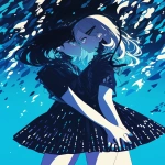 **Anime art horror anime, diesel-electricore electrowave gamawave waveform waving waverly tidal-wave-like, romantic synapse forms of waves like kisses, yuri energy from waves, hands with blue and pink nails respectively, retrowave --niji 6 --ar 4:5** - Upscaled (Creative) by <@372629349565988865> (fast, stealth)