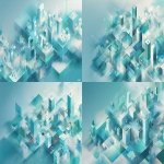 **modern competitive landscape visualization, overlapping transparent layers, abstract enterprise icons and pathways, clean minimal design, confident and bold but professional, blue and teal tones with subtle contrast, no text or logos, consulting-grade aesthetic, 16:9 aspect ratio --ar 16:9** - Variations (Strong) by <@1123341976004202606> (fast)