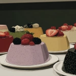 **Cosmography vintage jello made for a 1950s dinner party next to other retro desserts --sref 85577002 --ar 4:5 --p djcuvnt** - Image #4 <@948741381743083580>