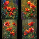 **<https://s.mj.run/HazaVi7ln8k> Generate a painting in the style of this painting. Painting scarlet poppies --v 7.0** - <@1171132266240553092> (fast)