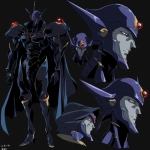 **original anime character, hand-drawn portrait style, thick bold outlines, clean cel-shading, visible sketch lines, crosshatching on fabric folds and underlying anatomy, ultra-detailed line art with zero clutter, sharp and defined facial features, full-color rendering, high visual clarity of face and body, character-centered composition include multiple perspective variants: frontal heroic close-up (face and torso squared), three-quarter angle showing jawline and stance depth, low-angle upward shot for size and presence, high-angle downward for clothing detail, side profile close-up with flowing fabric and sharp expression uncluttered background, zero special effects, only character and clothing, emphasis on silhouette, expression, pose, and detailed costume, anime character design with clear visual logic --niji 6 --raw** - Image #2 <@266429059049848832>