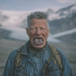 **a man swallowing his own chin, fluvioglacial photography, --exp 50 --v 7.0 --p iqtonjl** - Image #2 <@454052210859573268>