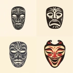 **11w Vintage logo of a classic theater masks. Extremely simplified shapes, chibi-like proportions, thick outline, no facial detail beyond dots and curve lines, one-color ink design. Perfect for retro T-shirt print. Off-white background. Do it in a polynesian or hawaiian style. --v 6.1** - <@1101835891716133034> (fast)
-# Create, explore, and organize on [midjourney.com](<https://midjourney.com/imagine?from_discord=1>)