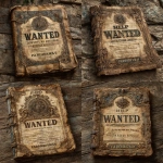**medieval help wanted poster. "HELP WANTED" at the very top, and "ADVENTURERS REQUIRED" directly beneath that. Blank space in the center for private details. "PANDORAS HIDEAWAY" at the bottom. --s 750 --v 7.0** - Variations (Strong) by <@337764771497508866> (turbo)