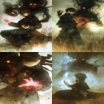 **Anime Movie Still, a handsome man, evil king, cinematic, depth effect, full body, magic, monsters, demons, dark, dark magic, ominous, opalized wood --raw --niji 6 --p w36chcu vv1gqvp --ar 9:16 --sref 169012778** - <@347448894403379200> (fast, stealth)