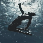 **<https://s.mj.run/YKSZNuUVuRk> male figure floating in outer space, hand reaching outwards, curved body pose, dynamic pose, high contrast, photo grade, 16K, HDR, --ar 9:16 --v 6.0** - Image #1 <@346339918877818883>