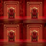 **an high definition opulent and rich looking red and metallic gold king's throne outlined in gold trim with dynamic gold glow illuminating from behind the throne. With golden neon squares cascading backwards in succession against a red background.** - Zoom Out by <@817880507983069194> (fast)
-# Create, explore, and organize on [midjourney.com](<https://midjourney.com/imagine?from_discord=1>)