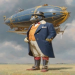 **an airshipcaptain named Mr. Dendrokinetic --ar 5:7 --v 7.0 --raw** - Image #3 <@1071135204846096475>