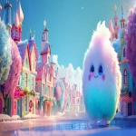 **<https://s.mj.run/r1k8q3TNSqk> <https://s.mj.run/FaAPSlDMhl8> Combine both uploaded images into one wide YouTube banner. Keep the magical cartoon city exactly as it is, without changing colors, shapes, or style. Place the fluffy round creature (Mimbu) from the second image into the scene naturally, keeping its original look, proportions, and textures unchanged. Blend the character smoothly into the environment as if standing in front of the city. Do NOT alter the city, do NOT alter the character. Only merge them into one coherent, bright, magical cartoon banner. No text. Wide composition suitable for a YouTube channel header. --ar 7:3 --v 6.0** - Image #2 <@1088867720403107860>