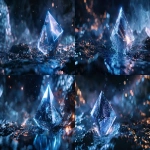 **crystalized 3D digital token, futuristic monolith with embedded currency symbols, floating in space, metallic and transparent materials, glowing lines, ultra-detailed, cold lighting, fintech concept, modern finance energy, sharp reflections, no UI, 16:9, 4k --ar 16:9 --v 6.0 --raw** - Variations (Strong) by <@1321055388543483937> (fast)