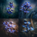 **Spotted sun orchids (Thelymitra ixioides), close-up, depth of field, blurry background, bold colours, cinematic lighting, artistic composition --ar 2:3 --v 7.0** - <@696956474584334417> (fast)