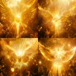 **Divine golden light rays descending from heaven onto floating elemental symbols (fire flame, water droplet, air swirl, earth crystal), angelic wings in background, warm amber and gold color palette, hyper-realistic spiritual energy, cinematic photography --v 6.0 --ar 79:59** - Variations (Strong) by <@900787127892180992> (relaxed)
-# Create, explore, and organize on [midjourney.com](<https://midjourney.com/imagine?from_discord=1>)