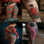 **JAPANESE GEISHA with FULL BODY coral reef TATTOO --ar 1:2 --stylize 250 --v 7.0** - <@1014981691850371152> (fast)
-# Create, explore, and organize on [midjourney.com](<https://midjourney.com/imagine?from_discord=1>)