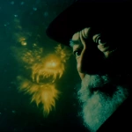 **The Fabulous Baron Munchausen is stalked by a giant underwater beast with teeth and glowing beard within snowflake macrophotography. --sref <https://s.mj.run/56FAbbNtBV0>** - Image #4 <@639231094968942592>
