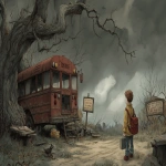 **award winning scene from the horror movie called "the children's book illustration" --ar 16:9 --v 7.0** - Image #2 <@1135636698060038216>