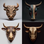 **a bull mask in the style of Morfei & Oneire, morfeioneire** - <@470028338816090113> (fast)