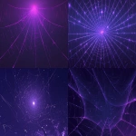 **minimal flat illustration, glowing purple spiderweb on a pure black background, delicate strands forming a symmetrical web, eerie and simple, no other details, high contrast design, loop animation friendly --niji 6 --ar 16:9** - <@257221362568003584> (relaxed)