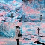 **<https://s.mj.run/yUZu88UlnA0> she gazing, frowning and walking in neon glowing crystal world in style of light fiber pointillism against deep dark floating bg --sref 6035664444 --sw 1000 --v 7.0 --ar 4:5 --raw --s 666 --c 100** - <@1152889510158401576> (fast)
-# Create, explore, and organize on [midjourney.com](<https://midjourney.com/imagine?from_discord=1>)