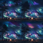 **A group of people camping out and sitting around a warm nightime campfire while enjoying the night sky that is lit up with a beautiful geomagnetic storm. --v 6.0 --ar 2:3** - Pan Up by <@1393629314506817546> (fast)
-# Create, explore, and organize on [midjourney.com](<https://midjourney.com/imagine?from_discord=1>)