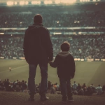 **father and son holding hands in a football stadium, they are far from the photo, fans in the background --v 7.0** - Upscaled by <@450124934837043201> (fast)
-# Create, explore, and organize on [midjourney.com](<https://midjourney.com/imagine?from_discord=1>)