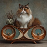 **mid-century modern cat Tweaker --exp 50 --s 250 --v 7.0** - Image #4 <@974789918188535848>