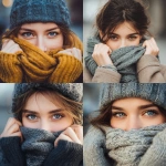 **Winter portrait of young beautiful woman covering face with woolen scarf. Closeup of happy girl feeling cold outdoor in the city. Young woman holding scarf and looking at camera.** - <@1134564384883093594> (relaxed)
-# Create, explore, and organize on [midjourney.com](<https://midjourney.com/imagine?from_discord=1>)