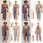 **fashion design sketch colorful pareidolia photograph --niji 7 --ar 3:4 --sref 7337 696968 73 --sv 4 --stylize 1000 --chaos 100 --weird 1000 --raw** - Variations (Strong) by <@948741381743083580> (relaxed)