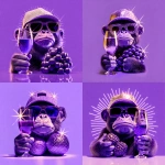 **grape ape --sref 53114685 --sw 100 --niji 7 --s 500** - Variations (Strong) by <@911637101290877029> (fast)