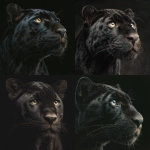 **a beautiful realistic portrait of a black jaguar --v 7.0** - <@1088638145991553126> (fast)