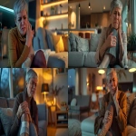 **a beautiful elegant middle age female school teacher with short greyish hair, is showing pain in her face . She is sitting on her sofa at home. She is massaging her ankles which are very sore. The living room is modern and is warmly lit . 35 mm, realism image, A hyper-realistic, highly detailed daytime scene, atmospheric lighting, volumetric lighting, rich in detail, Leica Q2, photography, high quality, --no blurry, low resolution, cartoonish, unrealistic reflections, distorted, low-poly, washed-out colors, artifacts, overexposed, watermark, --ar 16:9 --v 6.0** - <@1088739679458824253> (fast)
-# Create, explore, and organize on [midjourney.com](<https://midjourney.com/imagine?from_discord=1>)