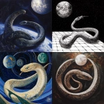 **The earth snake, watches in awe as the lunar snake glides effortlessly across a zero-gravity dance floor in a spin. The earth snake tries--and ends up tangled in himself. --s 25** - <@1203771238686793768> (relaxed)