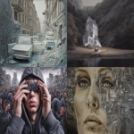 **Hyperreal conceptual paintings style, intriguing and enigmatic-cinematic atmosphere, clear image, surrealism, people ´s republic, hdr, highly detailed, style raw --p zhav629 --chaos 10 --exp 10 --s 5 --ar 3:2 --v 7.0** - <@1008993788670263326> (fast)