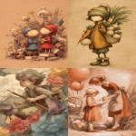 **children's book illustration, colored pencils on sepia paper, vibrant colors, pencil strokes, high quality, 32k, high resolution, ultra-high definition, high detail level --ar 35:53 --raw** - <@1202719359680774145> (fast)