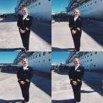 **iPhone photo of a woman in a cruise ship crew uniform, 25 years old, beautiful, full-length --ar 3:4 --s 50 --raw --v 7.0** - Variations (Subtle) by <@1264344222698307735> (fast, stealth)