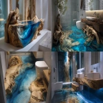 **Surrealism vision, Driftwood root resin blue transparent epoxy resin, new style in bathroom, great stone toilet , HD, super realism, photo quality, --ar 16:9** - <@1164377807414116392> (fast)
-# Create, explore, and organize on [midjourney.com](<https://midjourney.com/imagine?from_discord=1>)