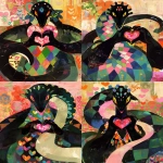 **plasma valentine diplodocus with heart hands --ar 4:5 --niji 6 --p 1ko4kyo --sref 1999999999 1999999991 416557976 2252558232 698008135 1078492728 2187294478 217414415 416417418 7337 80085 696969 47 73 97 100 --sv 4 --raw** - Variations (Strong) by <@948741381743083580> (fast)