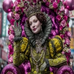 **crowned queen for a day waving her hand in the rose parade --ar 53:40 --exp 50 --oref <https://s.mj.run/gFp0neVRVKs> --v 7.0** - Image #2 <@1059292469474373672>