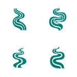 **simple, flat vector logo silhouette of river currents, simple and minimalistic --ar 2:1 --v 7.0** - Variations (Strong) by <@696956474584334417> (fast)