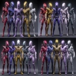 **<https://s.mj.run/B3rq_IakXiw> xenomorph power rangers group photo wearing spandex outfits resembling the classic power rangers, red, and contrasting blue, and contrasting yellow, and contrasting lavender, and contrasting green, bright colored spandex outfits, xenomorph anatomy, xenomorph heads --ar 3:2 --sref <https://s.mj.run/AjjO8sE8Xo8> --sw 500 --iw 3 --v 7.0** - Remix (Strong) by <@281826490209796096> (relaxed)
-# Create, explore, and organize on [midjourney.com](<https://midjourney.com/imagine?from_discord=1>)