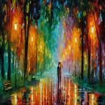 **neo fauvist vision of a beautiful colonnade street in central park, NY, romantic circuit, couple, colorful by leonid afremov, spatula strokes --ar 5:2 --v 7.0** - Image #1 <@1054482006731395092>