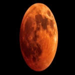 **Red moon, full moon, glowing against a black background. Photography in high definition. --ar 16:9 --v 7.0** - Image #1 <@888546328244801596>