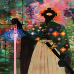 **techno samurai fights the panopticon --sref 1999999999 1999999991 416557976 2252558232 698008135 1078492728 2187294478 217414415 416417418 7337 80085 696969 47 73 97 100 --sv 4 --p 9h3xora --niji 6 --ar 3:4 --raw** - Image #1 <@948741381743083580>