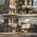 **Photorealistic New York City bodega storefront, simple corner store exterior, main focus on large clear storefront sign reading: "L A N D O F D R 3 A M S" the word DR3AMS uses the number 3 instead of the letter E (D-R-3-A-M-S), readable signage, text accuracy priority, authentic NYC neighborhood setting, minimal bodega details, flexible color palette, realistic urban environment, no chain store branding, focus on store name** - <@1202283570215788544> (fast)